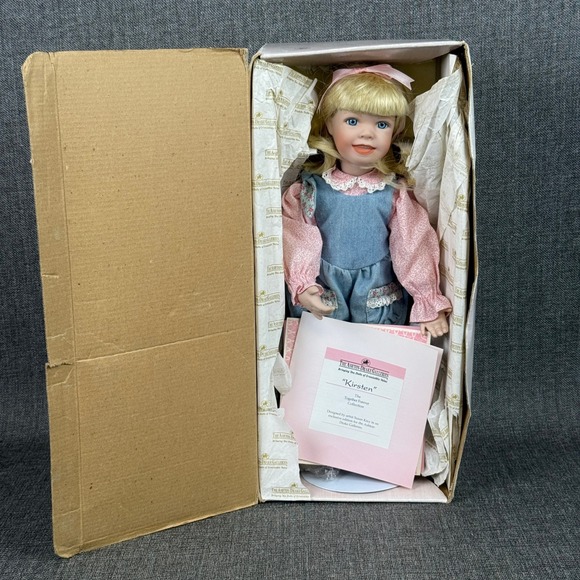 Ashton Drake Galleries Kirsten Teacher Forever Porcelain Doll In Box Certificate - Picture 1 of 13